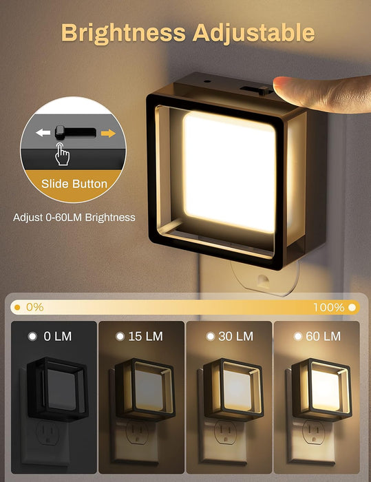 LED Night Light,Night Lights Plug Into Wall [4 Pack],3000K