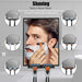 Shower Mirror for Shaving & Washing Your Face with a Squeegee - Built-in Two Razor Holder, 360°Rotation Adjustable Shavi