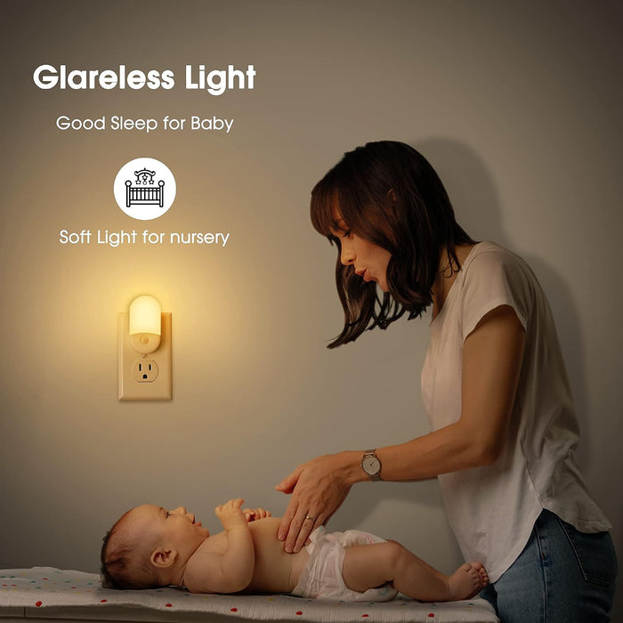 Night Lights Plug into Wall, [2 Pack] LED Dimmable Night Light