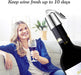 2-Pack Wine Stoppers, Airtight Seals to Keep Wine Fresh, Easy Press-to-Seal