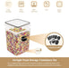 Four 5.2 L Flour & Food Storage Containers — Black