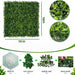 Artificial Grass Wall Panel,10"x 10"(12Pcs) Boxwood Faux Green Wall Panels for Interior Wall, Backdrop Wall,Garden Wall 