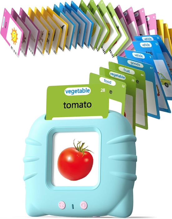 Talking Flash Cards for Toddlers Ages 1‑4,224 Words English Blue