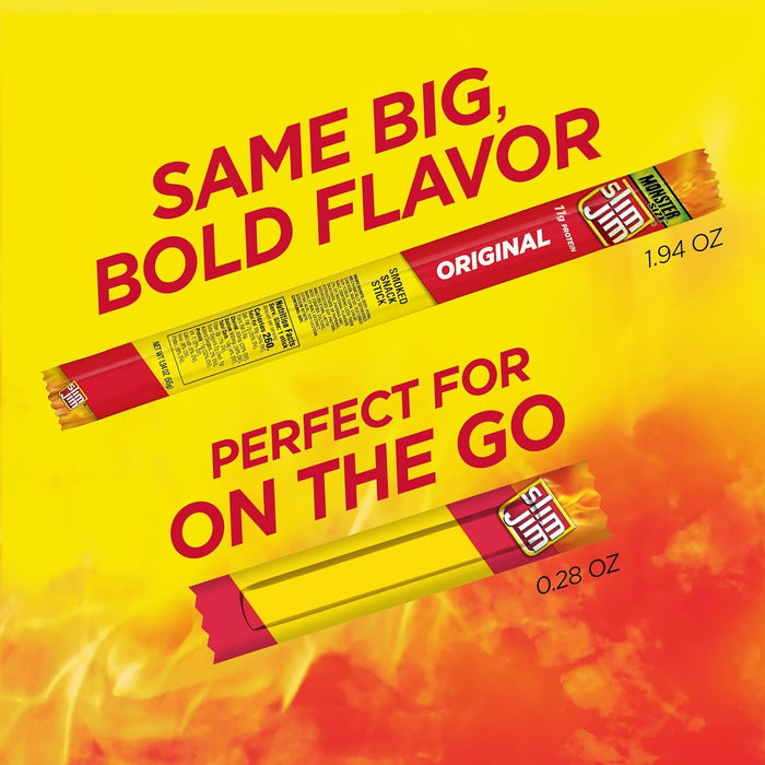 Smoked Jerky Meat Snack Sticks, Original Flavor, 0.28 oz., 46-ct