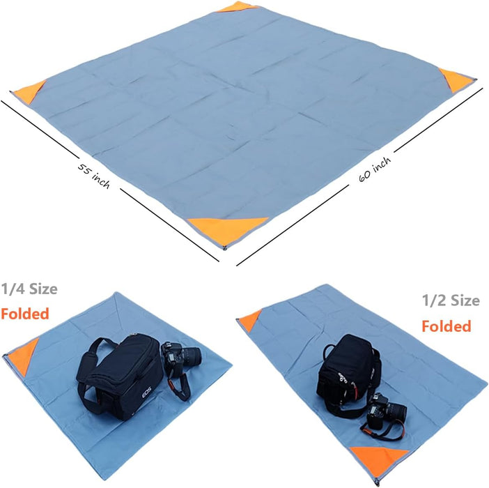 Pocket Picnic Blanket, Compact Lightweight Tarp for Camping