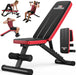 Adjustable Weight Bench for Home Gym, 660LBS Capacity Workout Bench with 8 Backrests for Chest Shoulders Arms, Compact a