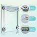 Digital Body Weight Bathroom Scale, 6mm Tempered Glass, 400 lbs