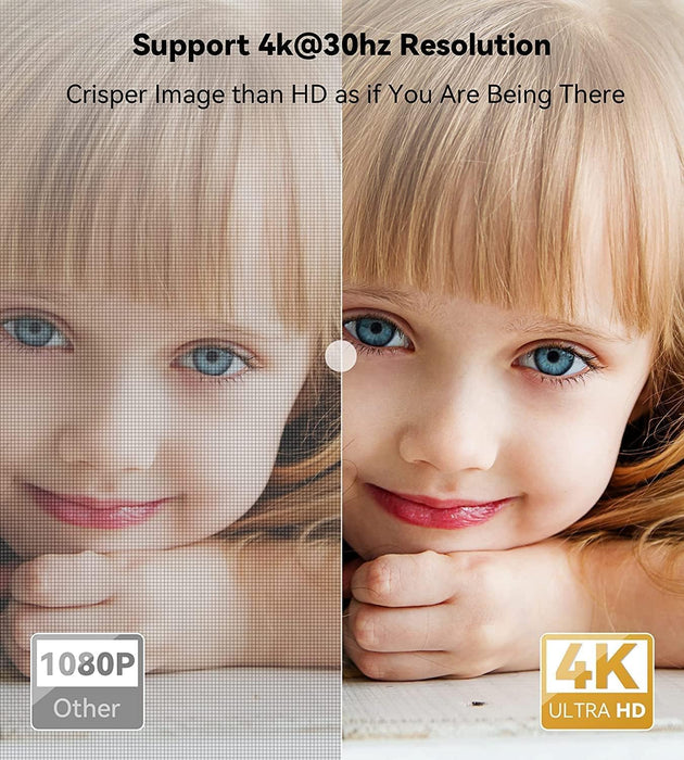 HDMI Switch 3 in 1 Out, 4K HDMI Switcher with Pigtail HDMI Cable