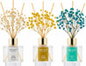 Reed Diffuser Set of 3,Clean Cotton White Jasmine White Tea Oil Reed Diffusers for Bedroom Living Room Office Aromatherapy Oil Reed Diffuser for Gift 50ml x 3