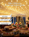 66FT Globe String Lights for Indoor Bedroom Connectable, Warm White