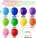 Assorted Latex Rainbow Balloons 100 Pack 12 inch
