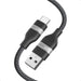 Nano USB A to USB C Cable, CarPlay USB to USB C Cable (3 ft, Balck)