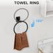 Black Bathroom Accessories Set, 4-Piece Bathroom Hardware Set