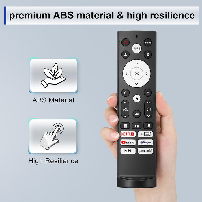 Replacement Remote Control for Hisense Smart Google TV，for Hisense UHD 4K ULED Google TVs
