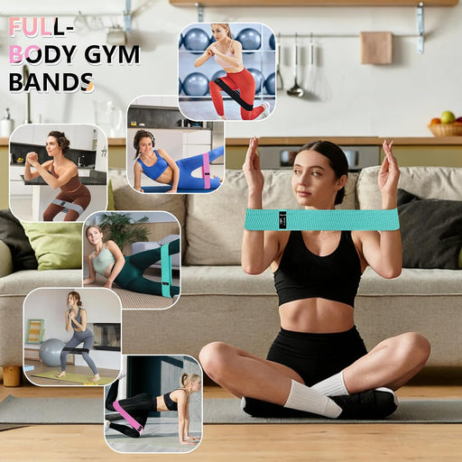 Resistance Bands for Working Out, 4 Levels Exercise Bands for Women & Men, Elastic Workout Band for Physical Therapy, Fa