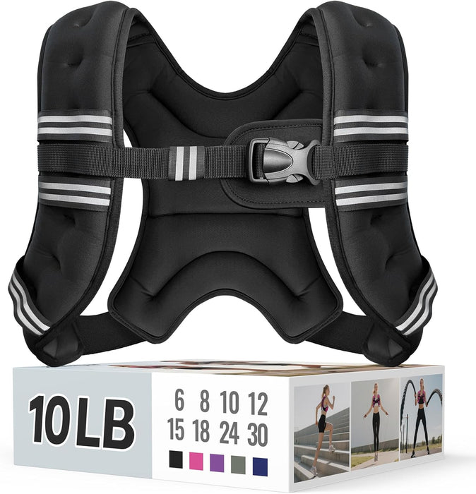 Weighted Vest, 6/8/10/12/15/18/20/24/30LB for Men Women