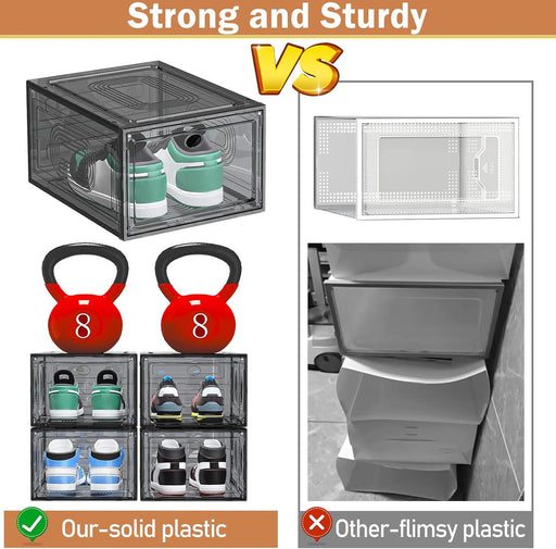 10 Pack Shoe Organizer Stackable