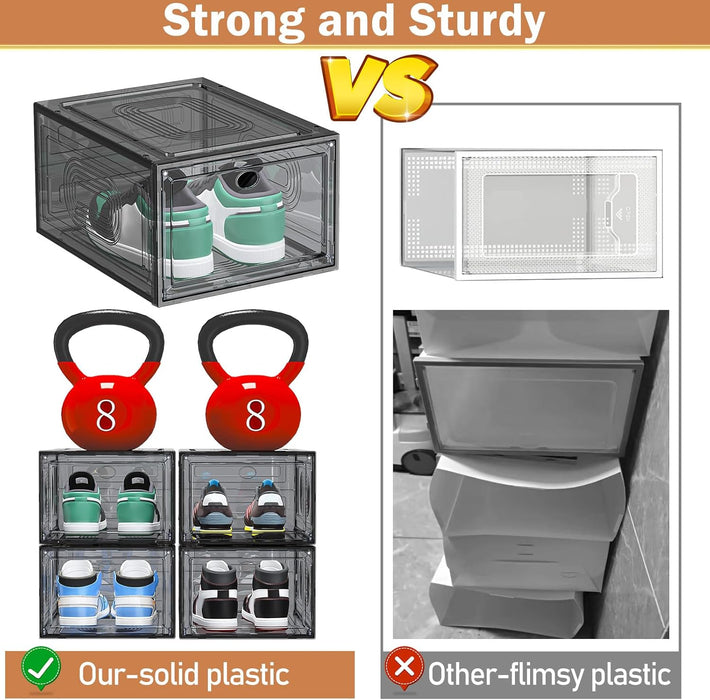10 Pack Shoe Organizer Stackable