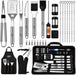 Grilling Accessories, Dad Gifts for Christmas, Heavy Duty Stainless Steel Grill Set BBQ Grill Accessories for Outdoor Gr