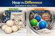 Natural Wool Dryer Balls | Reusable Natural Fabric Softener | Reduces Wrinkles & Drying Time | Large Dryer Balls is a Be