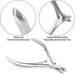 Cuticle Trimmer with Pusher and Cutter,Silver