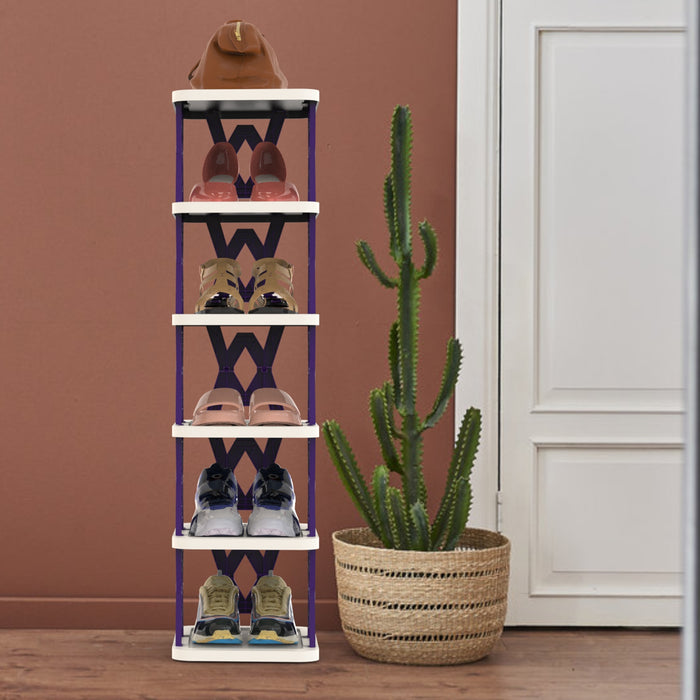 Six-Tier Foldable Shoe Rack