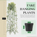 24" Fake Hanging Eucalyptus Plant for Bathroom Wall Art Decor