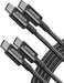 USB C to USB C Cable, 60W Fast Charging Cable (2-Pack, 6 ft, Black)