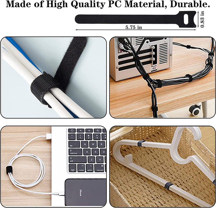192 PCS Cable Management Kit 4 Wire Organizer Sleeve