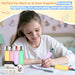 Pastel Highlighters, Cute 4 Pack 16 Colors Dual Tip No Bleed