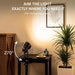 LED Clamp Spot Lights 2 Pack, 3000K Warm White Indoor Spotlights, Clip On Lights with 2.76" Wide Clamp, 270° Adjustable & Switch for Artwork, Plants, Shelves, Displays, Workshop, Desk