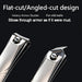 10 in 3 Nail Clippers Set with Brown Leather Manicure Case