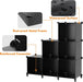 Closet Organizers and Storage, 9 Cube Storage Organizer, Black