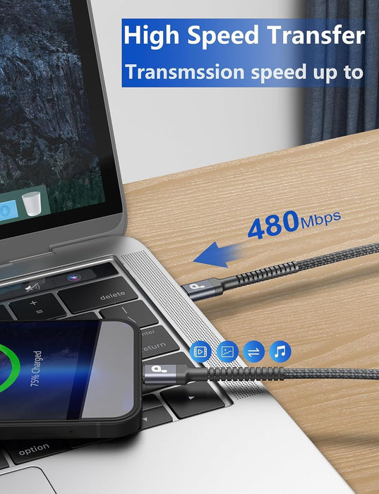USB to USB C Cable 3A Fast Charging, USB A to USB C Cord [2 Pack, 6FT]