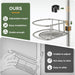 Corner Shower Caddy Tension Pole 4 Tier Rustproof Shampoo Organizer