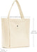 Moyaqi Canvas Tote Bag with Yoga Mat Carrier Pocket Carryall Shoulder Bag for Office, Workout, Pilates, Travel, Beach an
