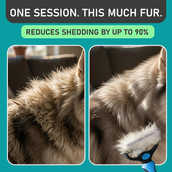Dog Grooming Rake, Deshedding Undercoat Brush, Dogs & Cats