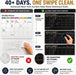 Black Magnetic Calendar for Refrigerator, Dry Erase Fridge Calendar