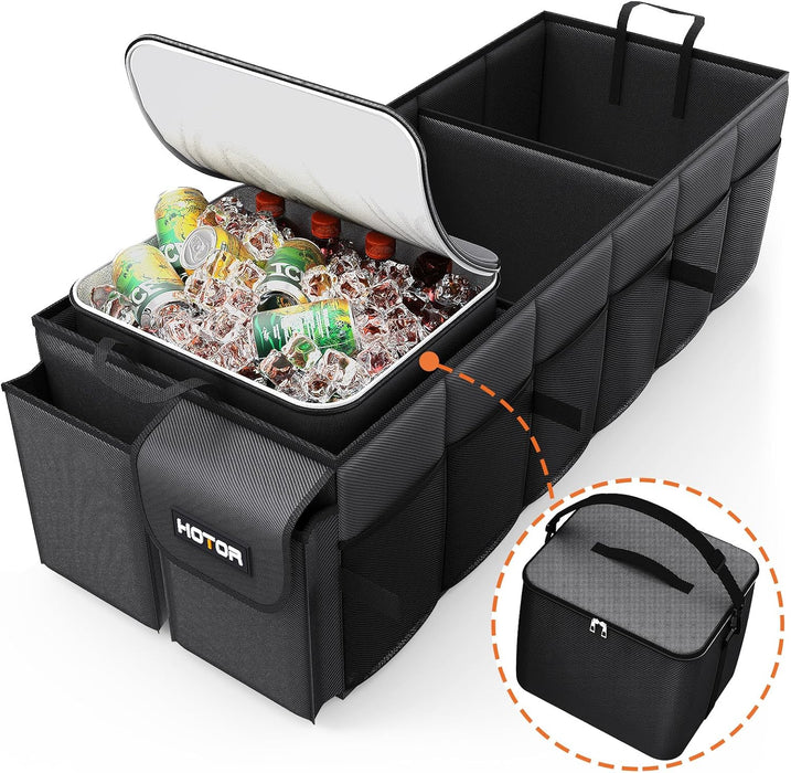 Trunk Organizer, Sturdy Foldable with Cooler for Car, Sudan & SUV