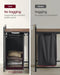 Laundry Hamper with Shelf, 3 Pull-Out Bags, 3 x 10.6 Gallons (40 L)