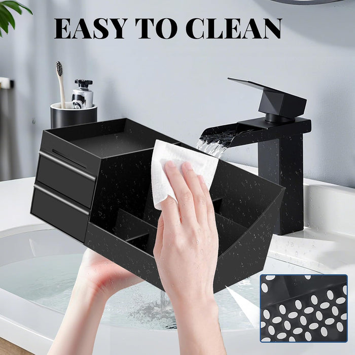 Bathroom Counter Organizer with Drawers,Cologne Organizer for Men