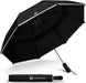 Premium Collapsible Travel Umbrella - Windproof, Compact, Easy Auto Open - Resists Up to 55 MPH Winds - Perfect for Rain