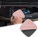 Car Screen Cleaner, 4.1''×4.1'' Pink Microfiber Dashboard Wipes