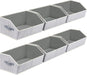 Closet Organizers Bins 6 Packs - Large Closet Shelf Organizer with Handles, Fabric Trapezoid Storage Bins, Collapsible S