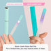 Czech Glass Nail File with Case in Pastel Green Violet