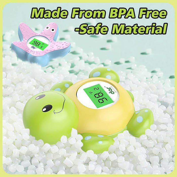 Baby Bath Thermometer for Tub,Floating Digital Water Temperature Thermometer with Instant Accurate Reading,3-Color Safety Light,Auto On/Off for Newborn,Infant & Toddler
