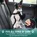 Dog Seat Belt, Durability Retractable Dog Car Harness Adjustable Dog Seat Belt for Vehicle Nylon Pet Safety Seat Belts Heavy Duty & Elastic (1 Pack Black)