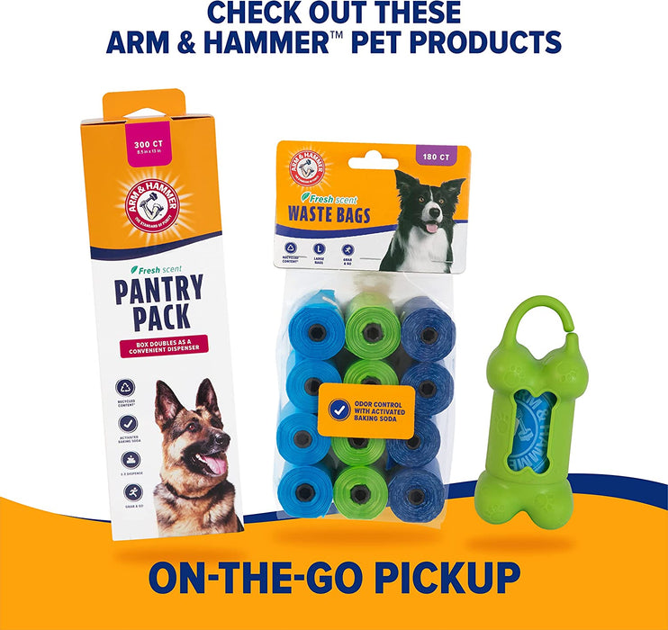 Swivel Bin & Rake Dog Pooper Scooper, Includes 2 Waste Bags