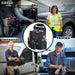 Car Front Seat Organizer [2025 UPDATED] with Dedicated Tablet and Laptop Storage Stabilizing Side Straps Soft Adjustable Shoulder Strap and Hardened Buckles Your Office Away from Office.