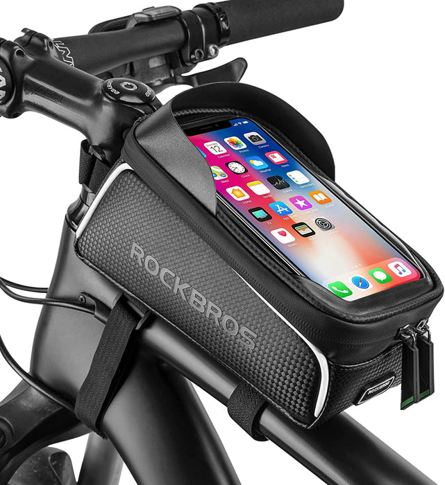 Bike/Bicycle Phone Front Frame Bag, Waterproof, Tube Cycling Pouch